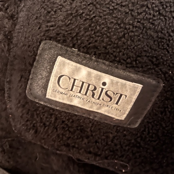 Women’s Christ Leather Shearling Soft Lambskin Coat - Picture 5 of 6